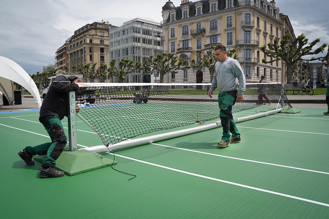Jacquet SA - Ville de Genève - Feu Ô Lac - Réalisation d'un mini tennis