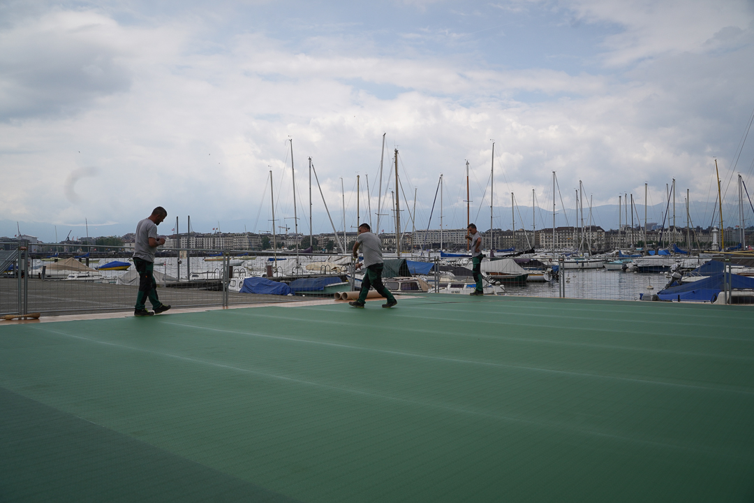 Jacquet SA - Ville de Genève - Feu Ô Lac - Réalisation d'un mini tennis
