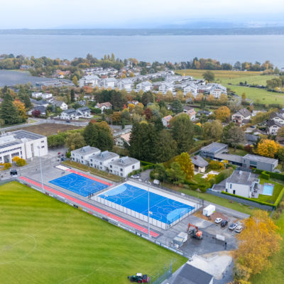 Projet Les Rojalets Coppet – Terrain multisports réalisé par Jacquet SA