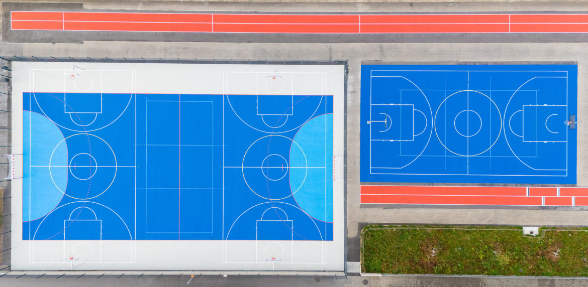 Projet Les Rojalets Coppet – Terrain multisports réalisé par Jacquet SA