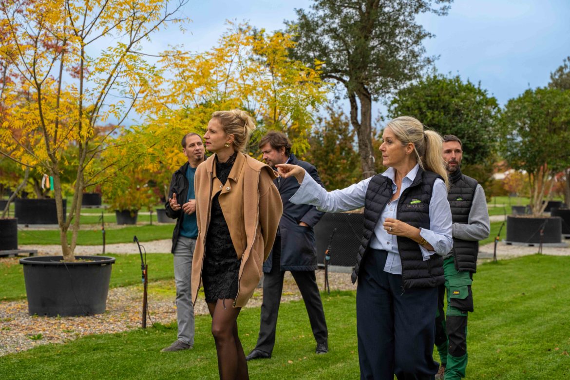Visite de la Conseillère d’État Delphine Bachmann à la Pépinière Jacquet