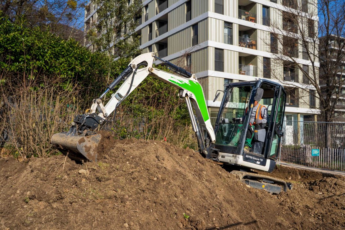 Chantier place de jeux - Surville Petit Lancy