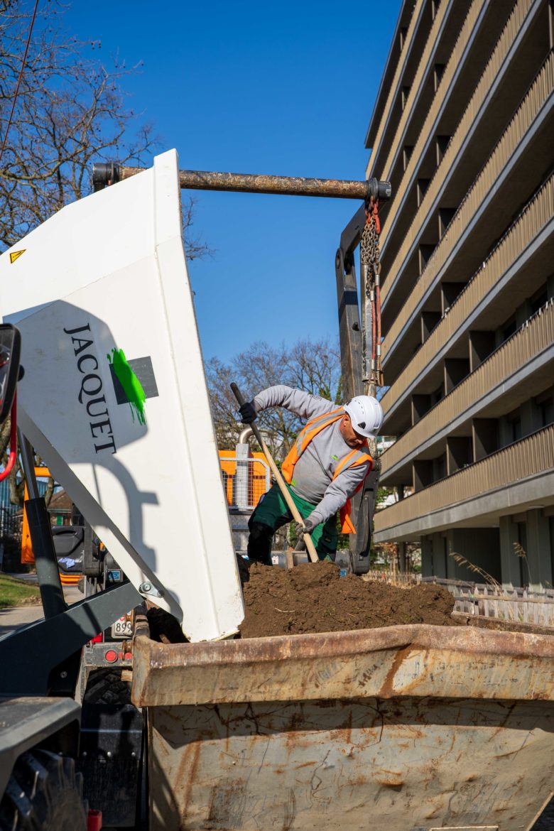 Chantier place de jeux - Surville Petit Lancy