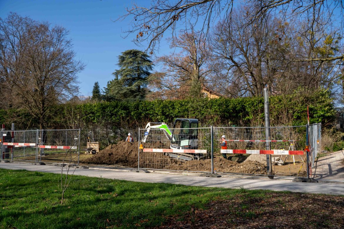 Chantier place de jeux - Surville Petit Lancy